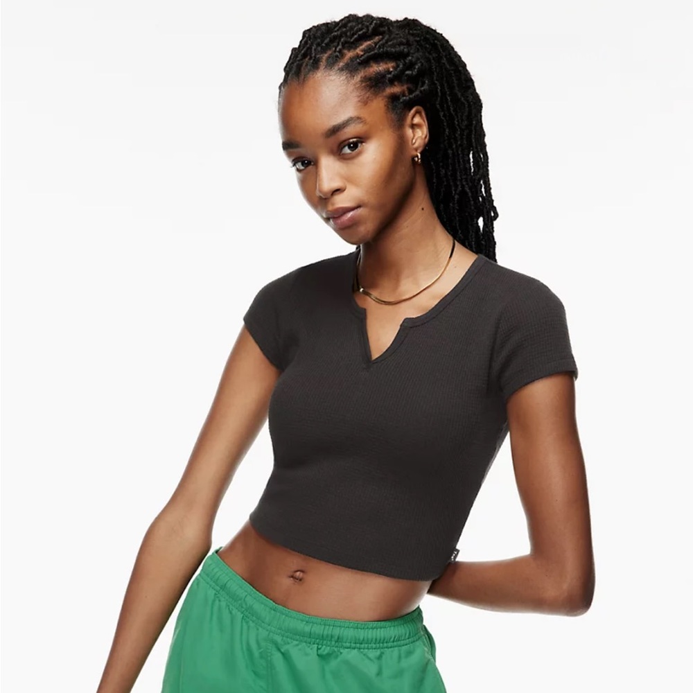 Aritzia Waffle TNA Notch T-Shirt